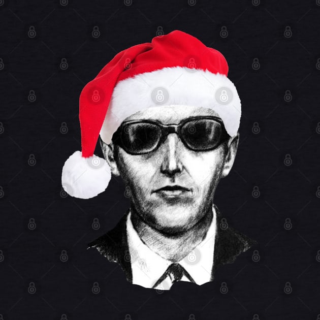 DB Cooper Black and White Police Sketch Christmas Design by Museflash